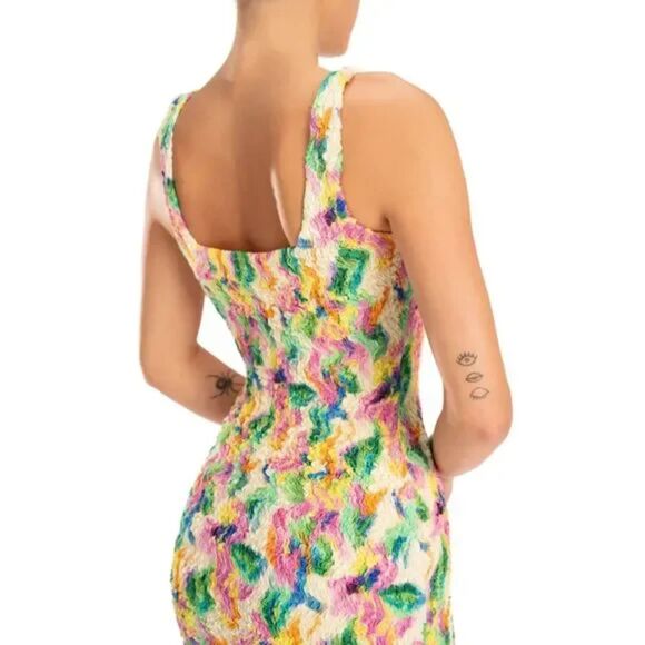 ASTR the Label Multicolor Textured Knit Bodycon Mini Dress | Size M - Picture 2 of 7